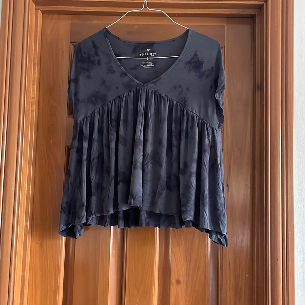 American Eagle Soft & Sexy Acid Wash Shirt Size Small